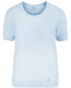 tirillm Alina Cashmere T_ Shirt- Light - Blue