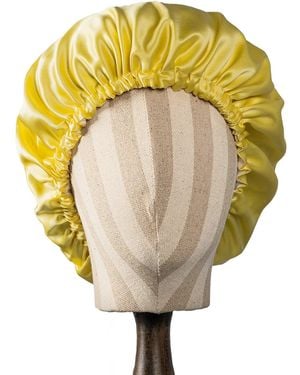 Soft Strokes Silk Pure Mulberry Silk Double Layer Bonnet Daffodil - Yellow