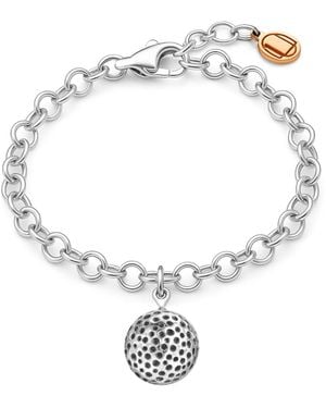 Unaloe Sterling Sphere Bracelet - Metallic