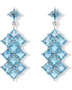 Jewelbird Topaz Ocean Earrings - Blue