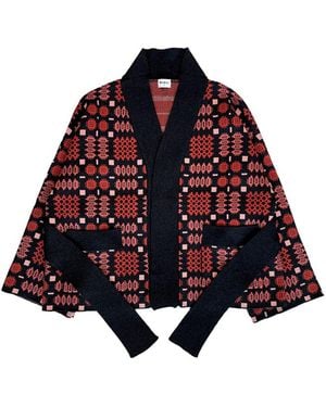 Mabli Carthen Merino Wrap Cardigan - Red
