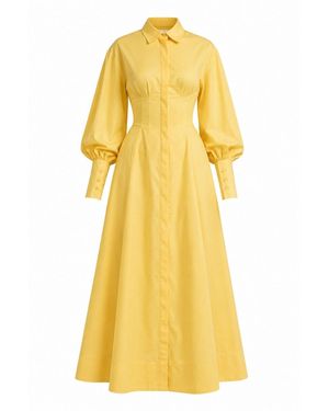 Ofuure Vera Shirt Dress - Yellow
