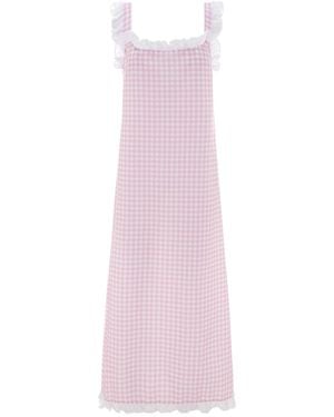 Love Letters X Dolce Gingham Rosa Sleep Dress - Pink