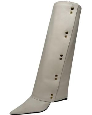 Anne Schollenberger Vegan Boots Yve Creme - Grey