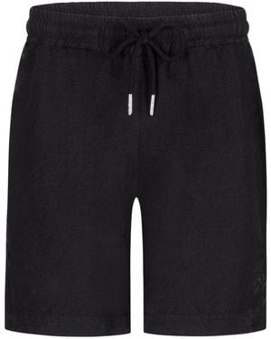 Maison Tangerine Linen Shorts For - Black