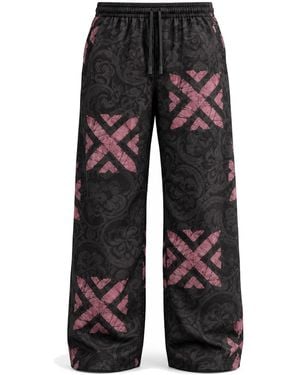 Naba Clothing Naba Diaspora Adire Cream Long Pants - Gray