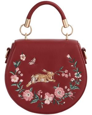 Fable England Running Bunny Saddle Bag - Red