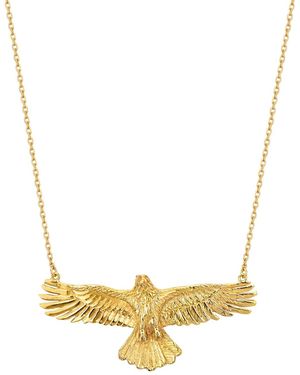 Zoe & Morgan Eagle Necklace - Metallic