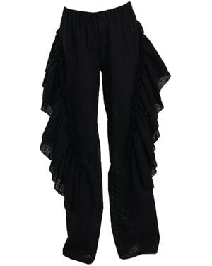 ARTISTA Drip Frill Pants - Black