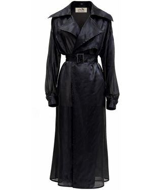 Azzali Hawa Trench Coat - Black
