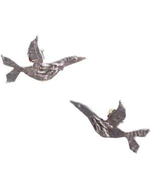 Raxada Birds Earrings - Metallic
