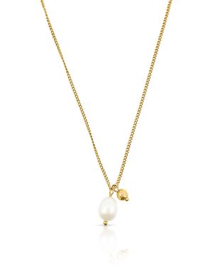 Evie Jewelry Uptown Pearl Pendant Necklace - Metallic