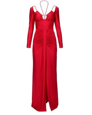 AGGI by HALEWSKI Dianna Maxi Evening Dress - Red