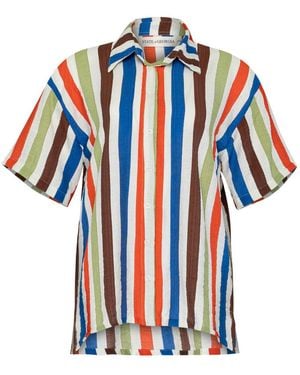 STATE OF GEORGIA Coolio Stripe Shirt Coolio Stripe - Blue