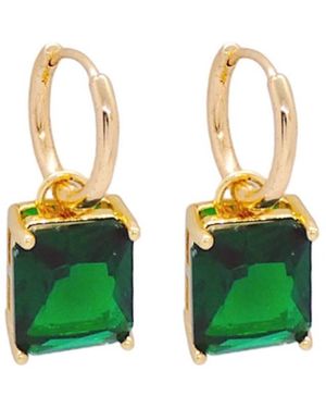 VALERIE CHIC Emerald Earrings Hoop - Green