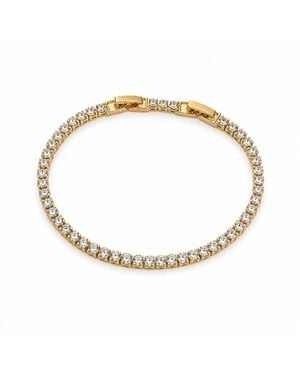 By Ozge Starlight Tennis Plated & Zirconia Bracelet - Metallic