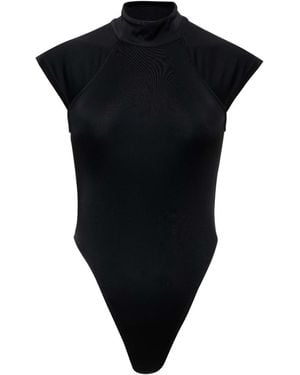 SÉLONE Arin High-Neck Bodysuit - Black