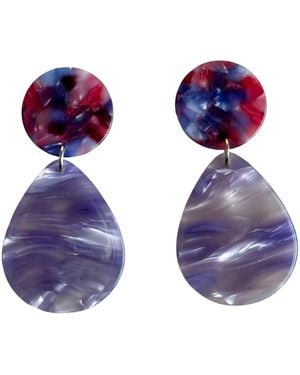 CLOSET REHAB Teardrop Earrings - Purple