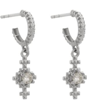 Zoe & Morgan Indie Hoop Earrings - Metallic