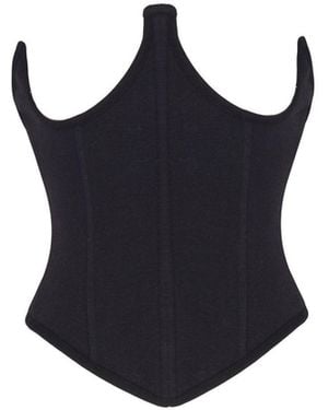 No'design Zip-Up Corset - Black