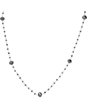 Rahul's Jewels 18 Genuine Diamond Rosary Necklace - Brown