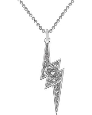 CarterGore Large Lightning Bolt Pendant Necklace - Metallic