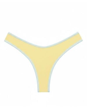 Montce Sunshine Binded Lulu Bikini Bottom - Yellow