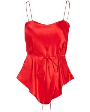 Maguy De Chadirac Classic Silk Teddy - Red