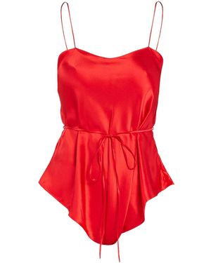 Maguy De Chadirac Classic Silk Teddy - Red