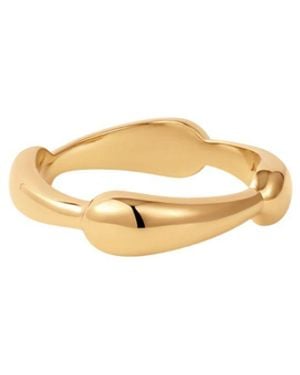 Vanhi Colette Link Droop Ring - Metallic