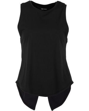 Perky Peach Move More Vest Top - Black