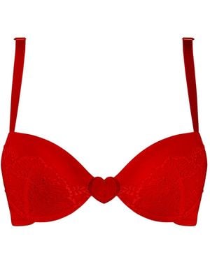 BonBon Lingerie Griselda Push-Up Bra - Red