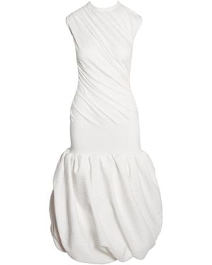 Ioana Ciolacu Ripple Balloon Dress - White