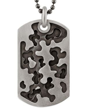 Snake Bones Camouflage Dog Tag - Grey