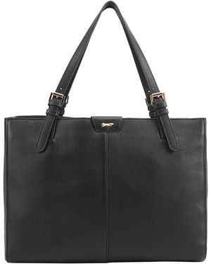 Paul Costelloe Argo Leather Tote - Black