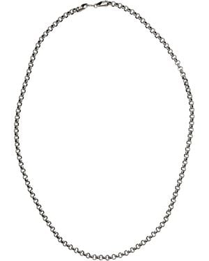 Farra Sterling Chain Necklace - Metallic