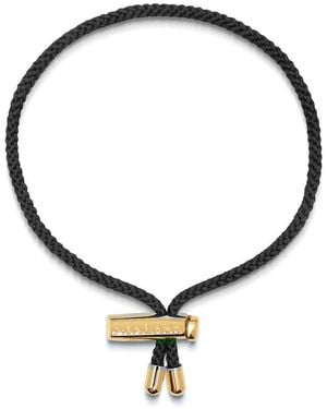 Nialaya String Bracelet With Adjustable Lock - Brown