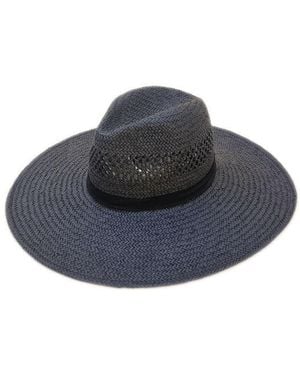 Nooki Design Beth Oversized Fedora Hat - Blue