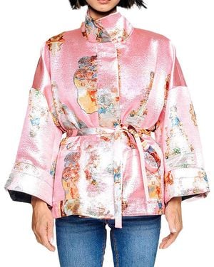 Maxjenny Square Boxy Jacket - Pink