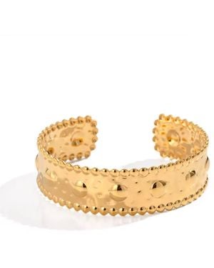 Olivia Le Serafina Hammered Cuff Bracelet - Metallic