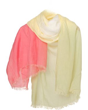 Tiger and the Monkey Neutrals Ombre Sage Beach Coverup Wrap Scarf - Multicolor
