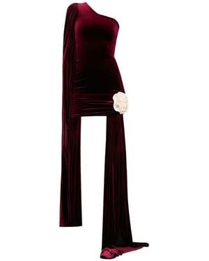 Nur Karaata Empress Burgundy Dress - Black