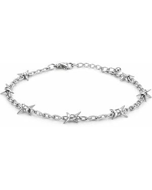 Born in Exile Barbwire Brass Chain Bracelet - Metallic