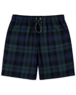 Éclectique Plaid Shorts - Blue