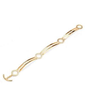 Lucy Quartermaine Art Deco Halo Bracelet - Metallic