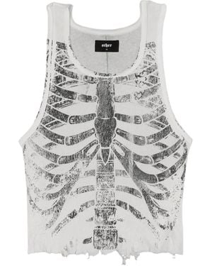 Other Skeleton Distressed Beater - Grey