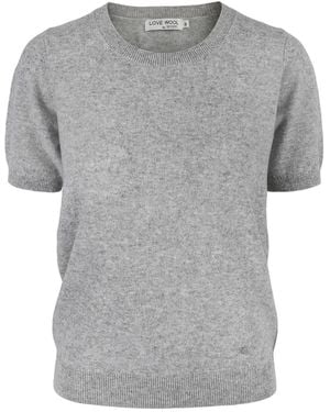 tirillm Alina Cashmere T-Shirt - Gray