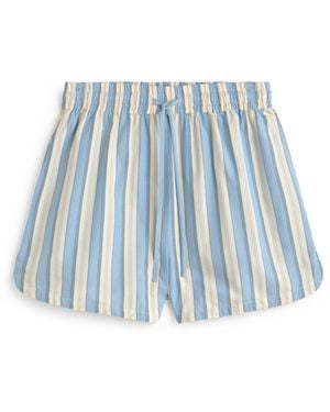 Thinking Mu Striped Shorts Ger - Blue