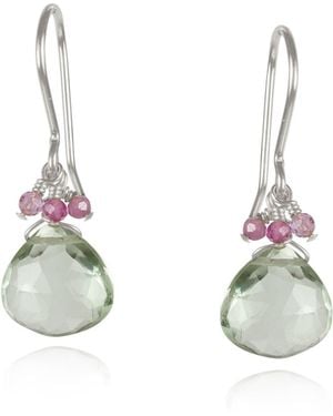 MOUNIR LONDON Amethyst Earrings - Metallic