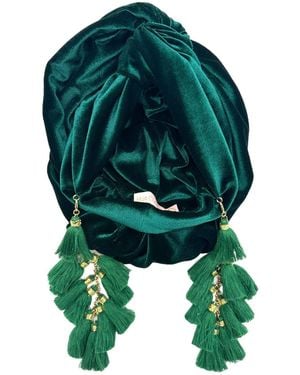Julia Clancey Forest Chacha Turban - Green